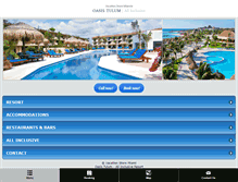 Tablet Screenshot of grandoasisrivieramayaresort.com